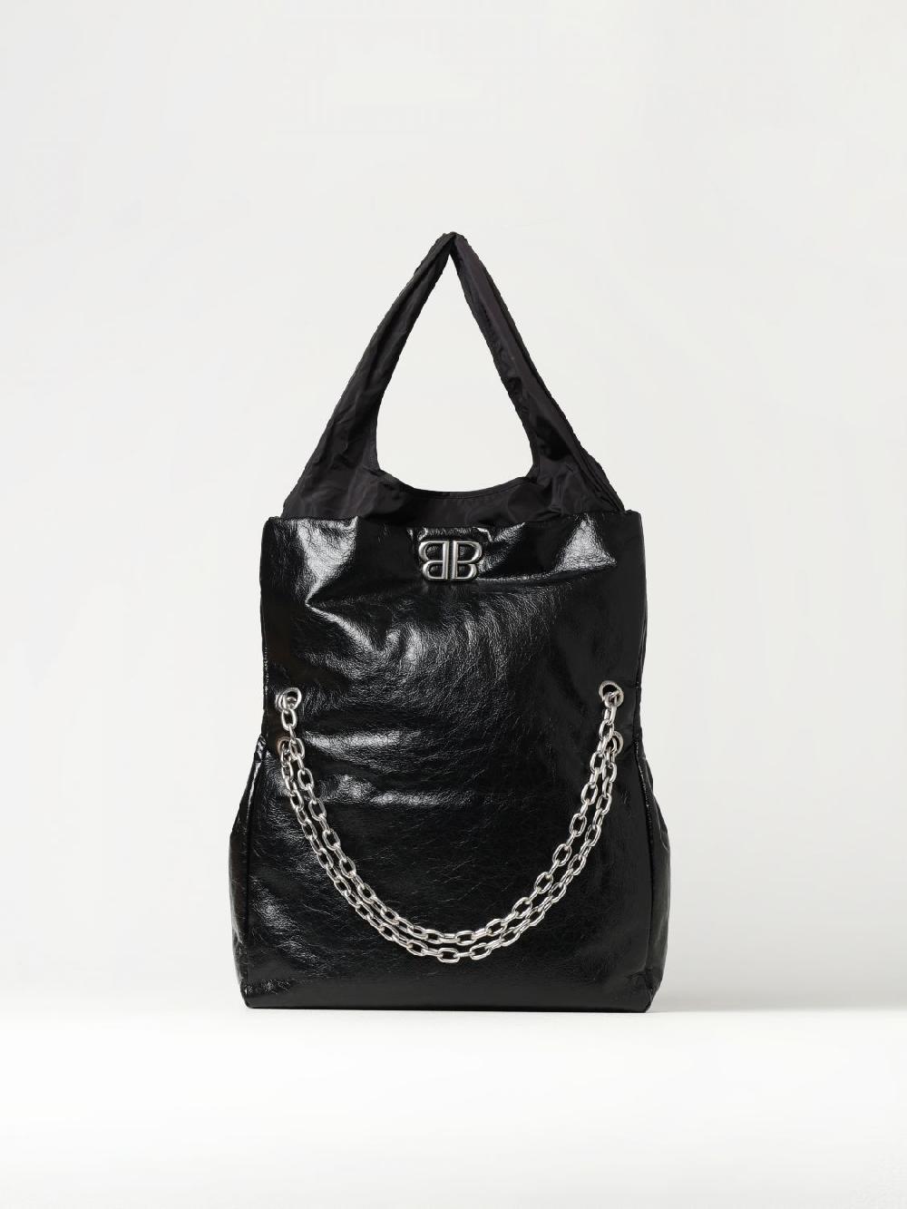 Giglio Borsa Monaco Balenciaga in pelle Arena e nylon