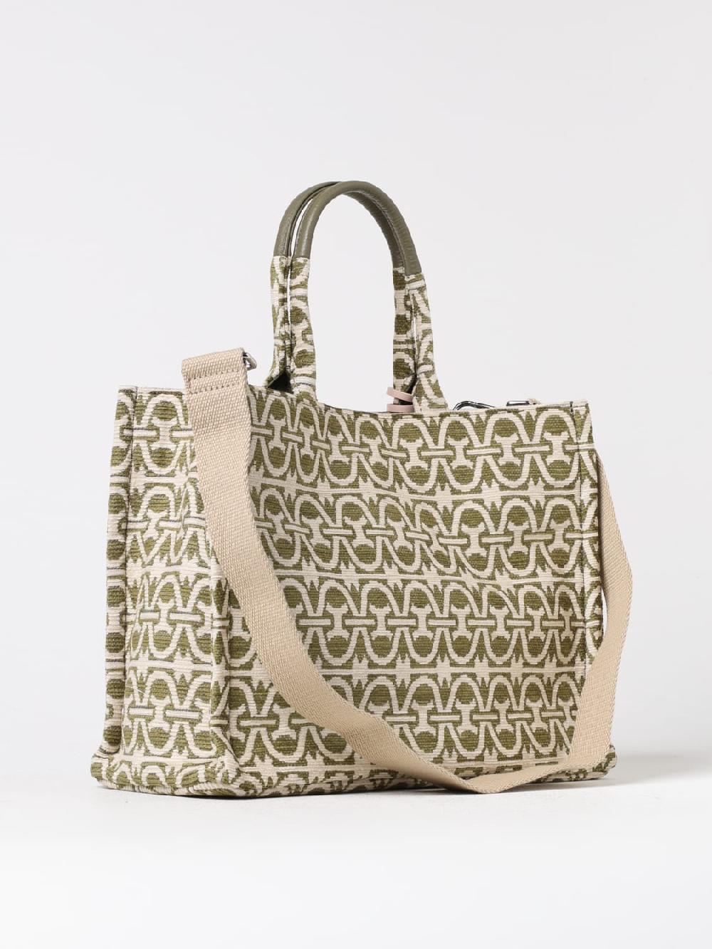 Giglio Borsa Never Without Bag Coccinelle In Velluto Con Logo Jacquard