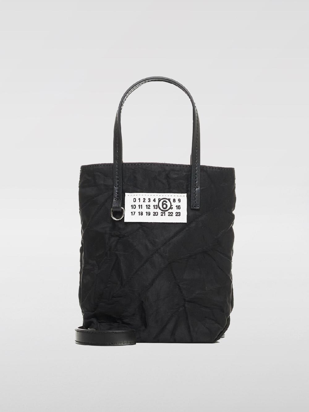 Giglio Borsa Numeric MM6 Maison Margiela in nylon stropicciato