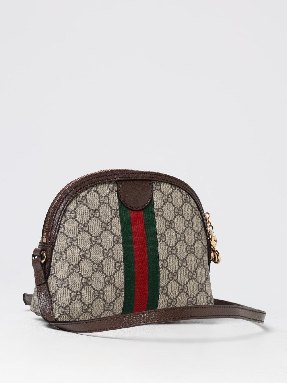 Giglio Borsa Ophidia Gucci In Tessuto GG Supreme E Pelle A Grana