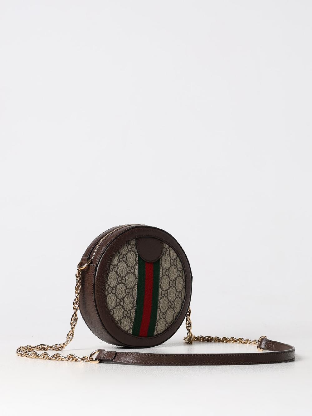 Giglio Borsa Ophidia Gucci In Tessuto GG Supreme E Pelle A Grana