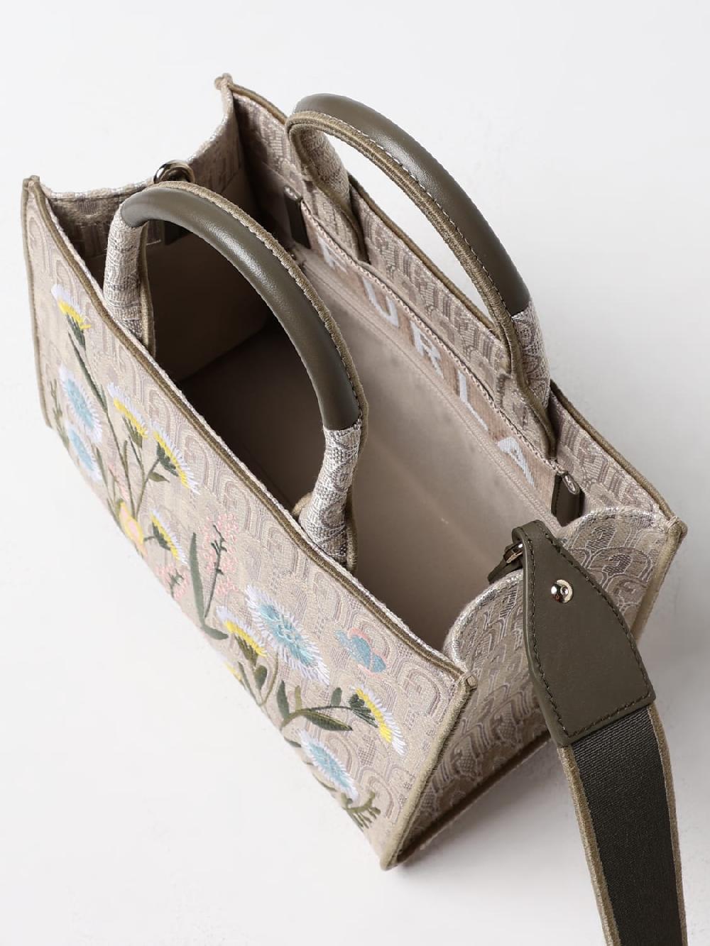 Giglio Borsa Opportunity S Furla In Tessuto Jacquard Goffrato