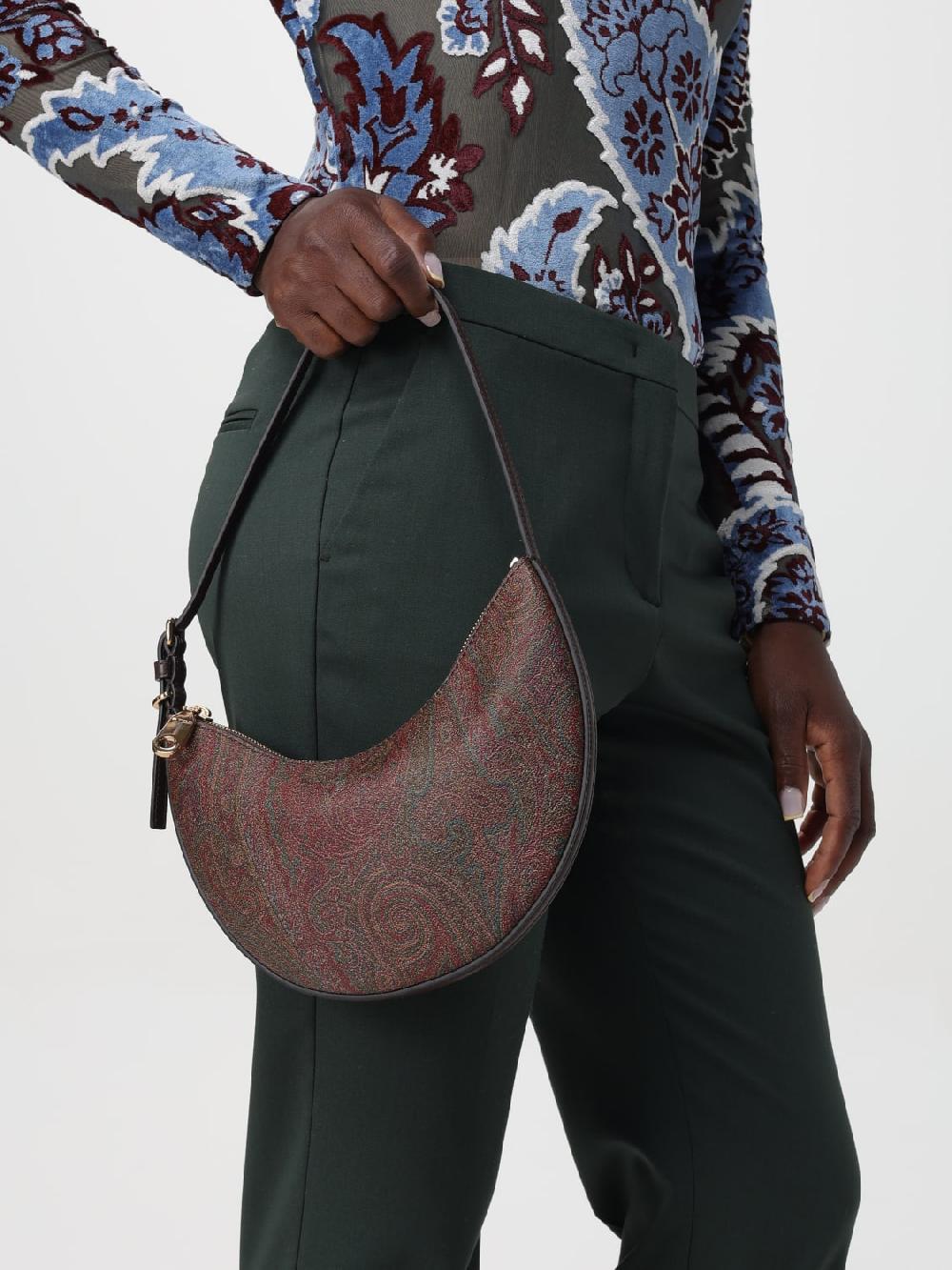 Giglio Borsa Paisley Etro In Cotone Spalmato A Grana Opaca