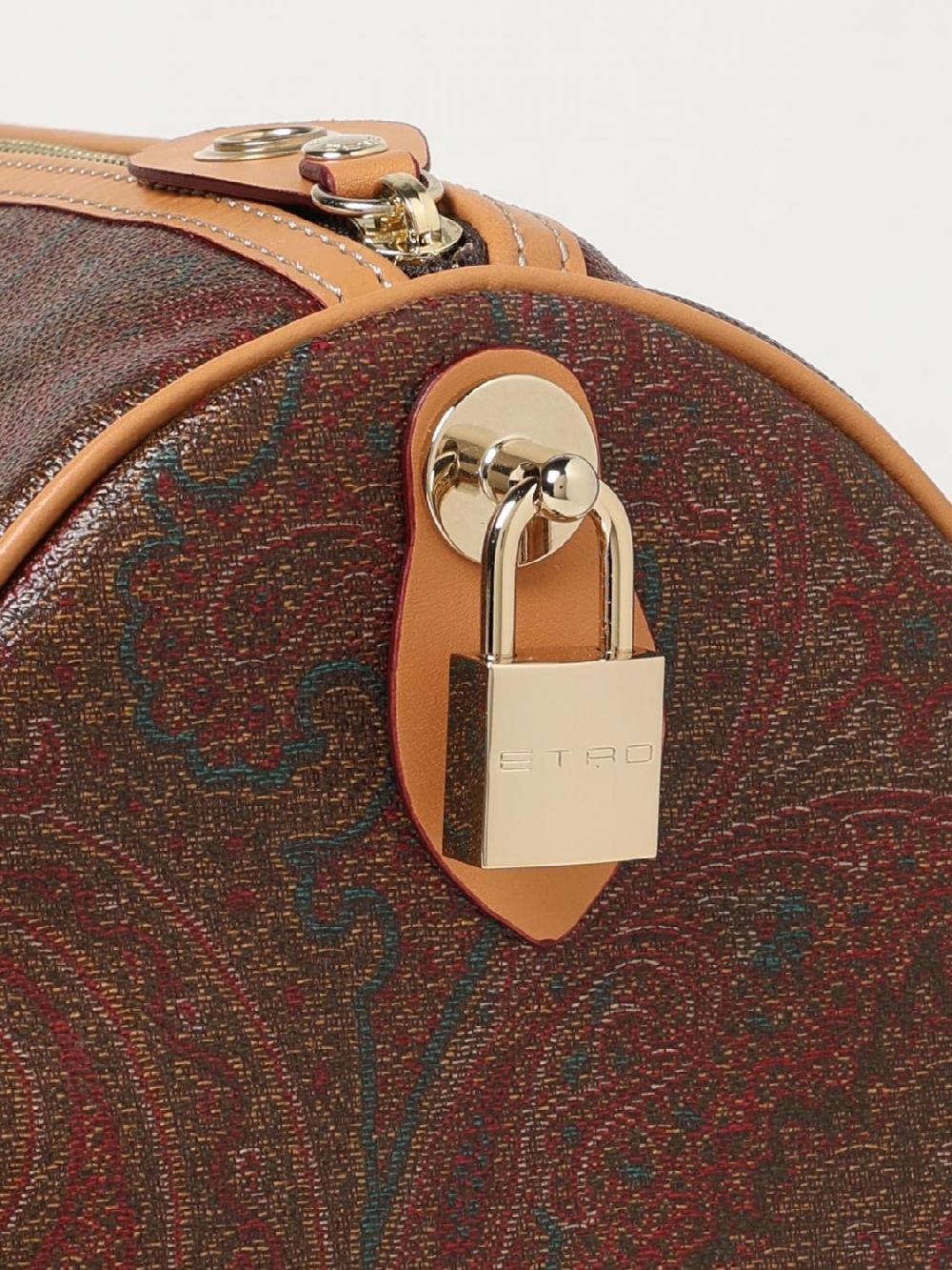Giglio Borsa Paisley Etro In Cotone Spalmato E Pelle