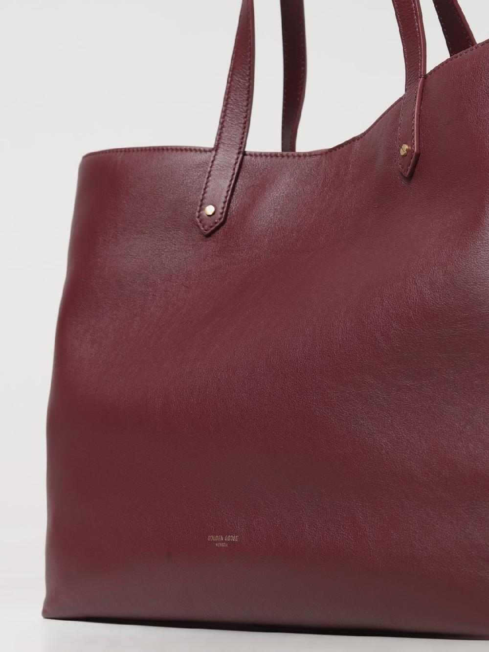 Giglio Borsa Pasadena Golden Goose In Pelle A Grana Naturale