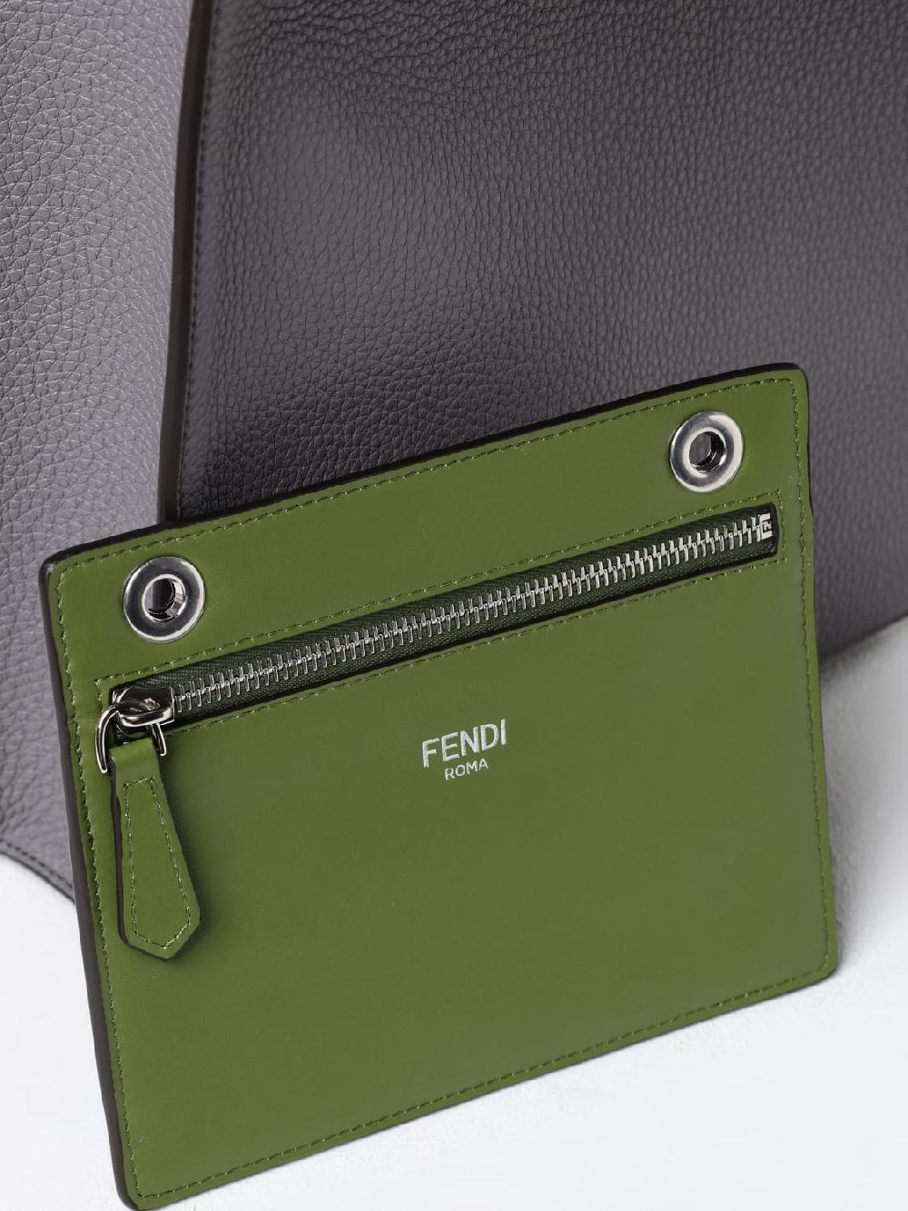 Giglio Borsa Peekaboo X-Lite Fendi In Pelle A Grana