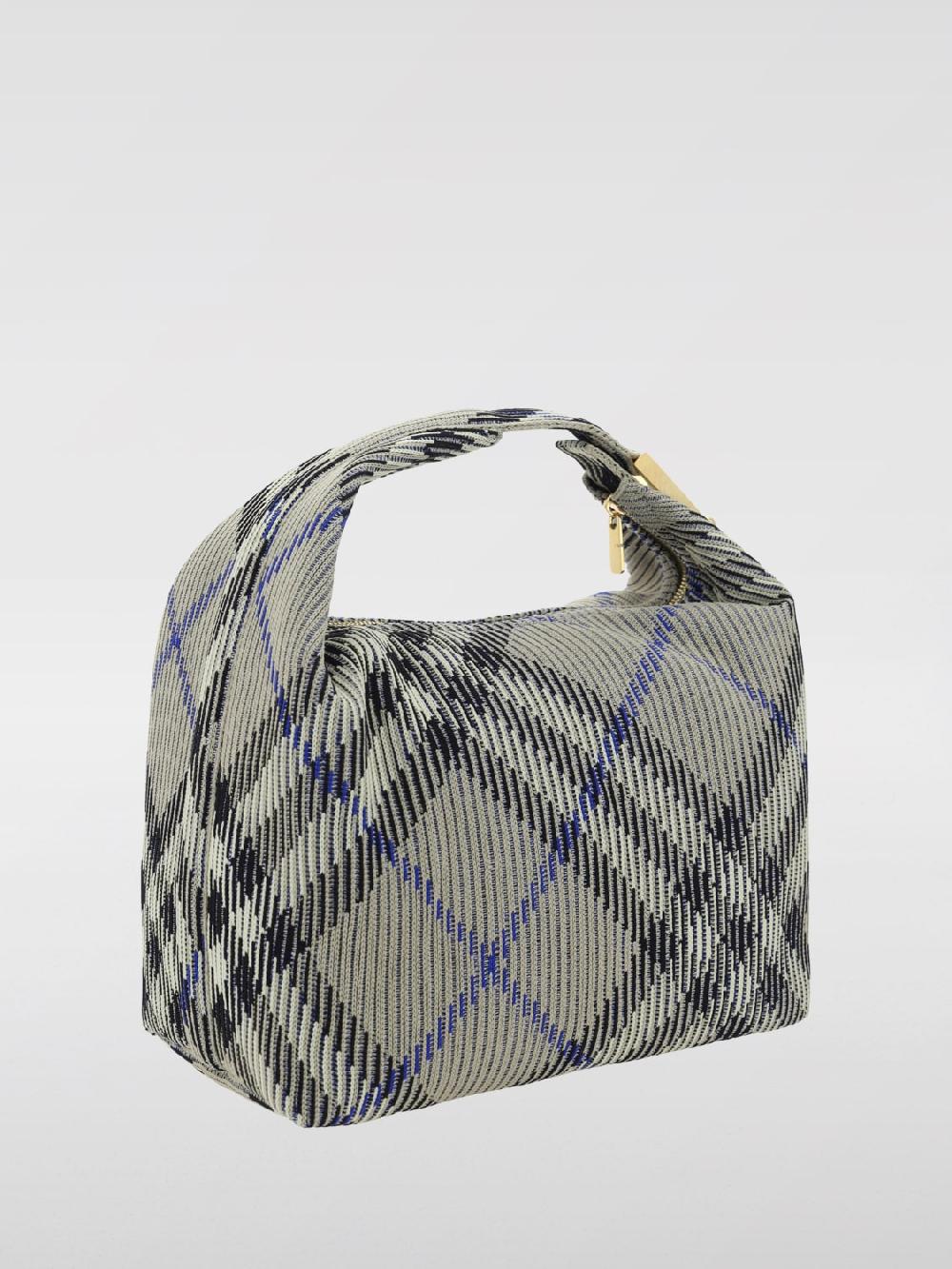 Giglio Borsa Peg Burberry In Misto Cotone Con Motivo Check