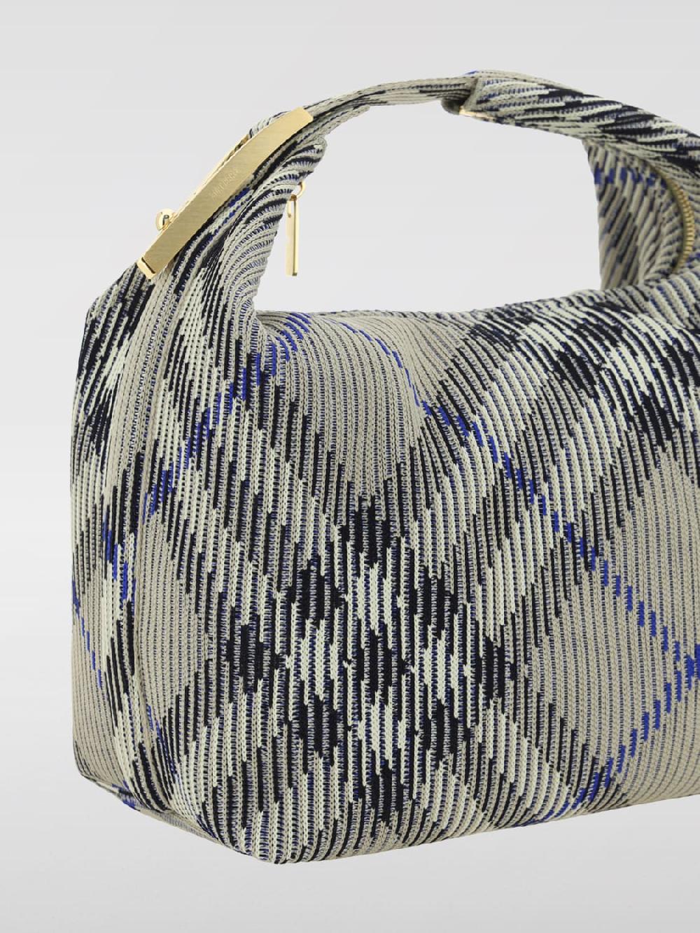 Giglio Borsa Peg Burberry In Misto Cotone Con Motivo Check