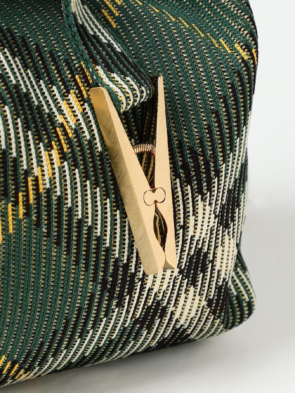 Giglio Borsa Peg Burberry In Nylon Con Check Jacquard