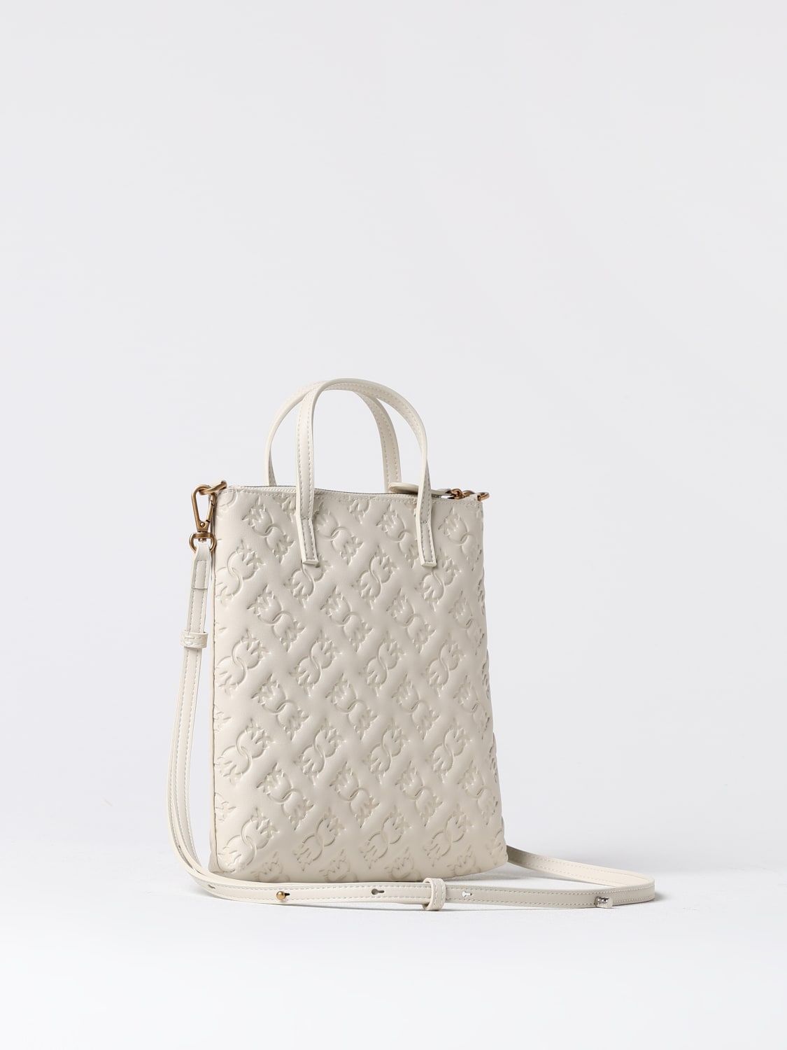 Giglio Borsa Pinko In Pelle Con Logo Impresso All Over