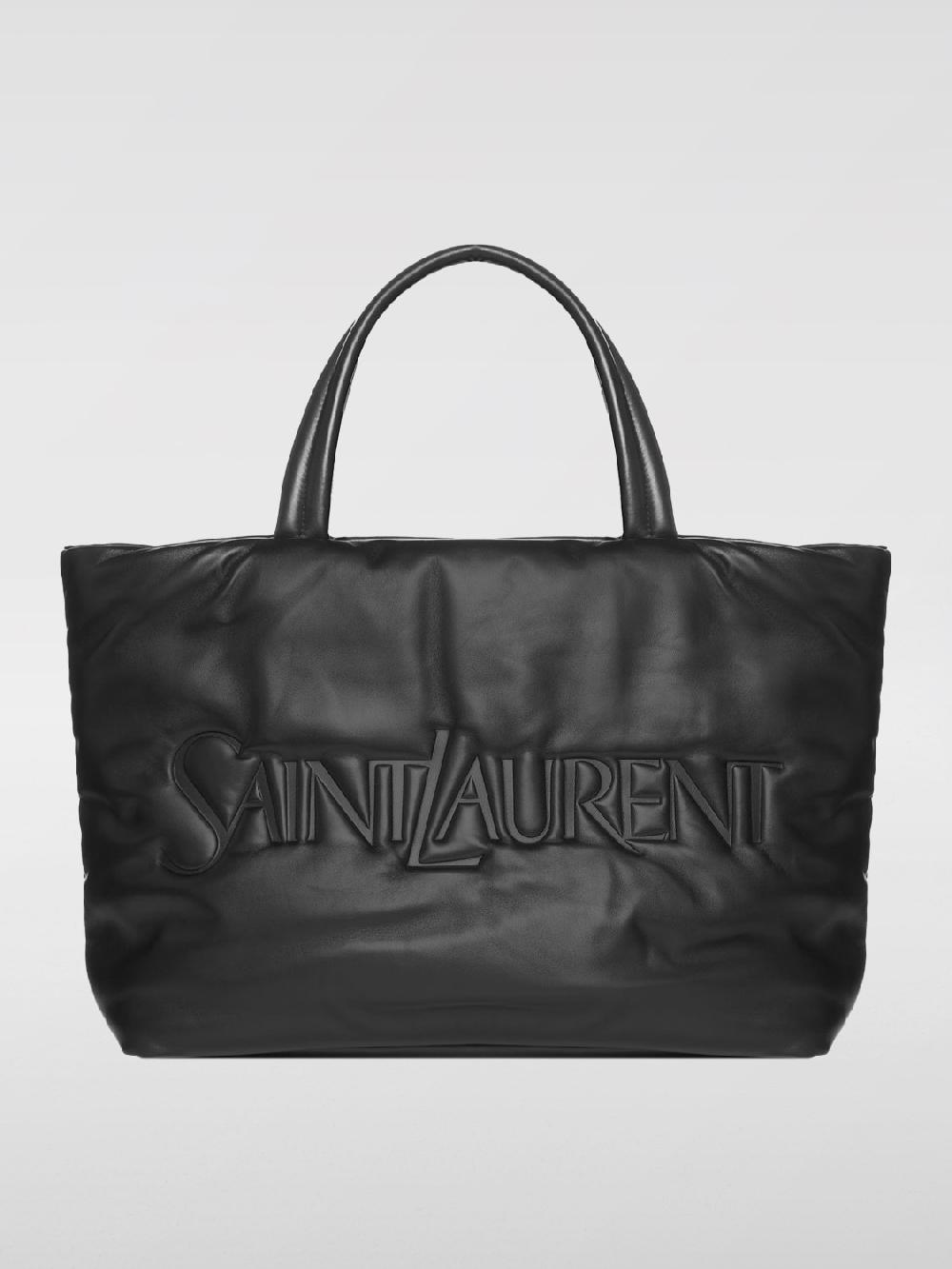 Giglio Borsa Puffer Saint Laurent in nappa imbottita