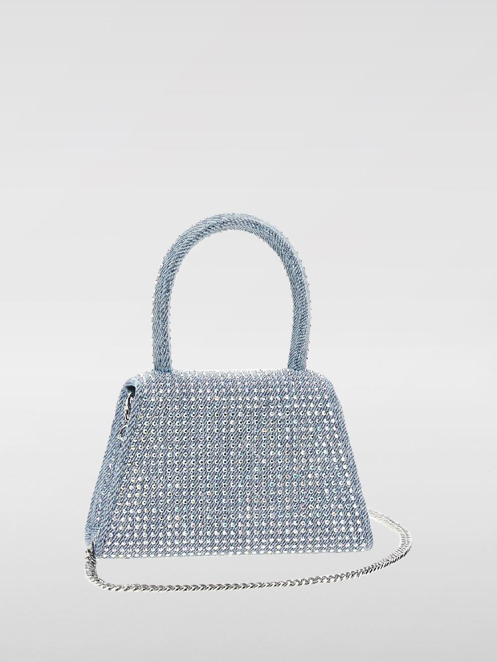 Giglio Borsa Rhinestone Self-Portrait In Denim Con Strass All Over