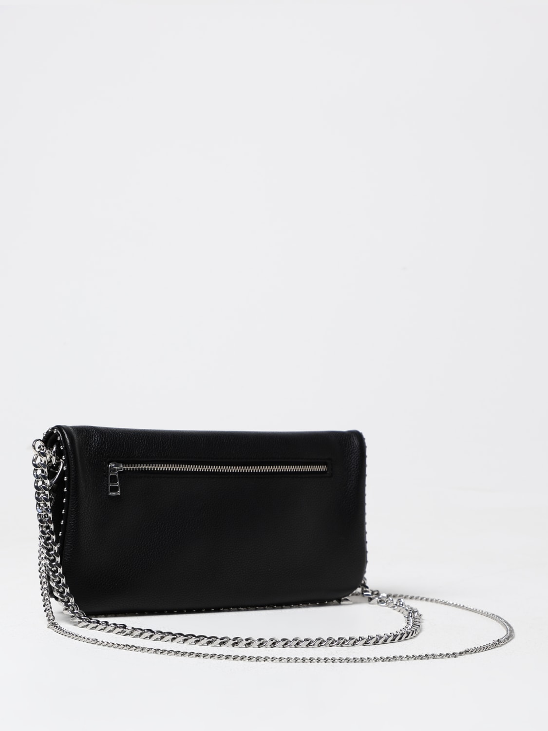 Giglio Borsa Rock Zadig & Voltaire In Pelle A Grana Con Borchie