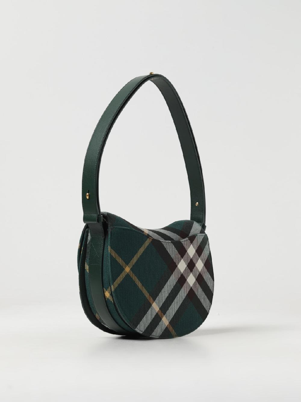 Giglio Borsa Rocking Horse Burberry In Misto Lana Check