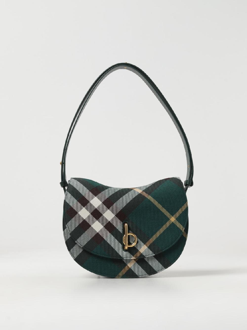 Giglio Borsa Rocking Horse Burberry in misto lana check