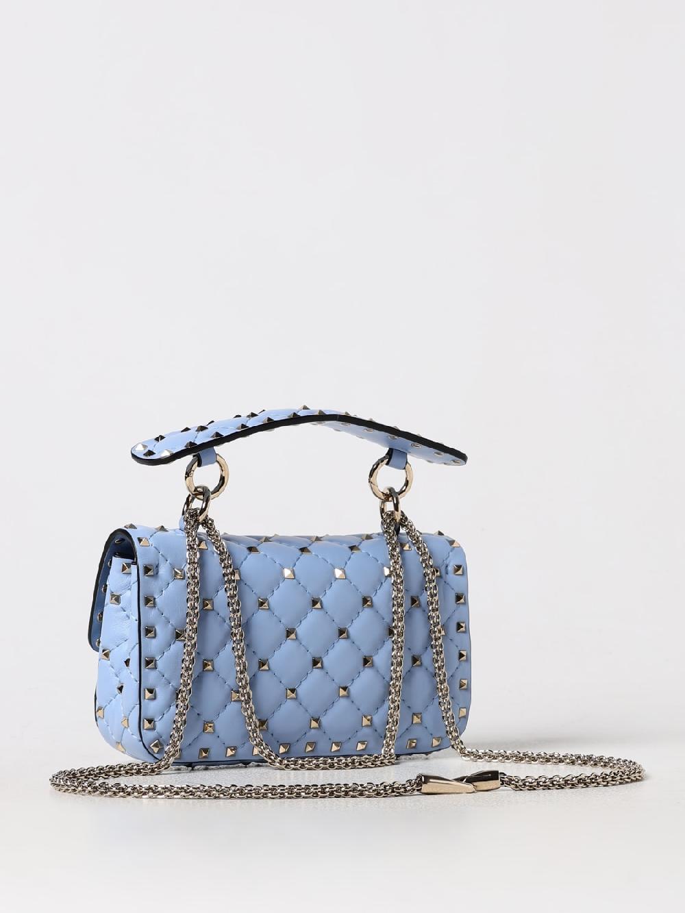 Giglio Borsa Rockstud Spike Valentino Garavani In Nappa Matelassè