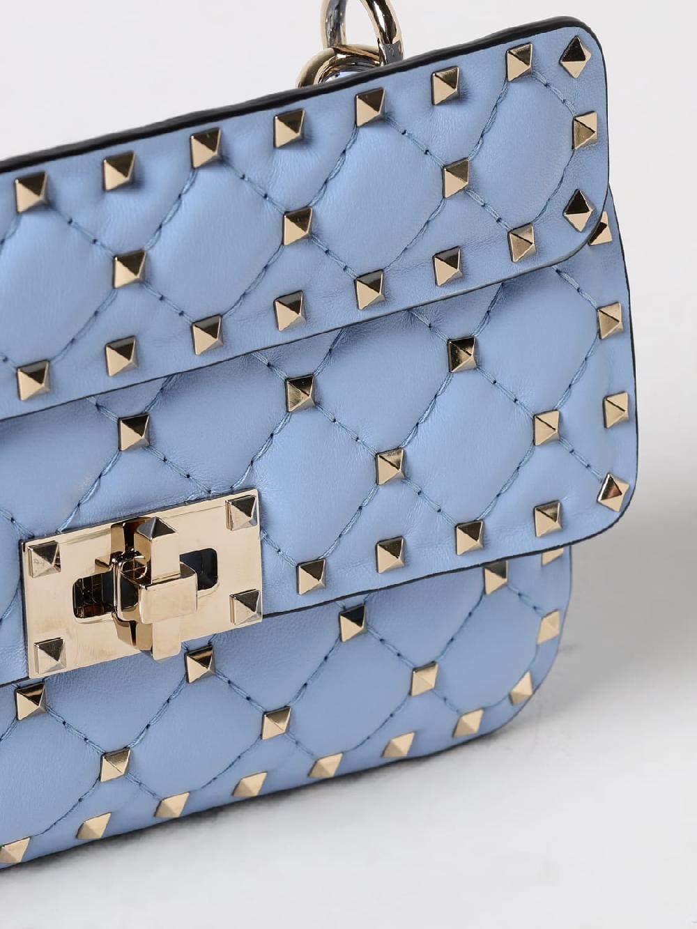 Giglio Borsa Rockstud Spike Valentino Garavani In Nappa Matelassè