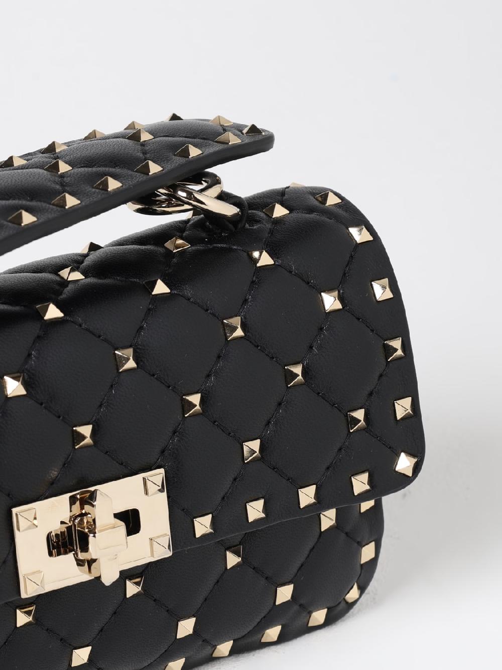 Giglio Borsa Rockstud Spike Valentino Garavani In Nappa Matelassè
