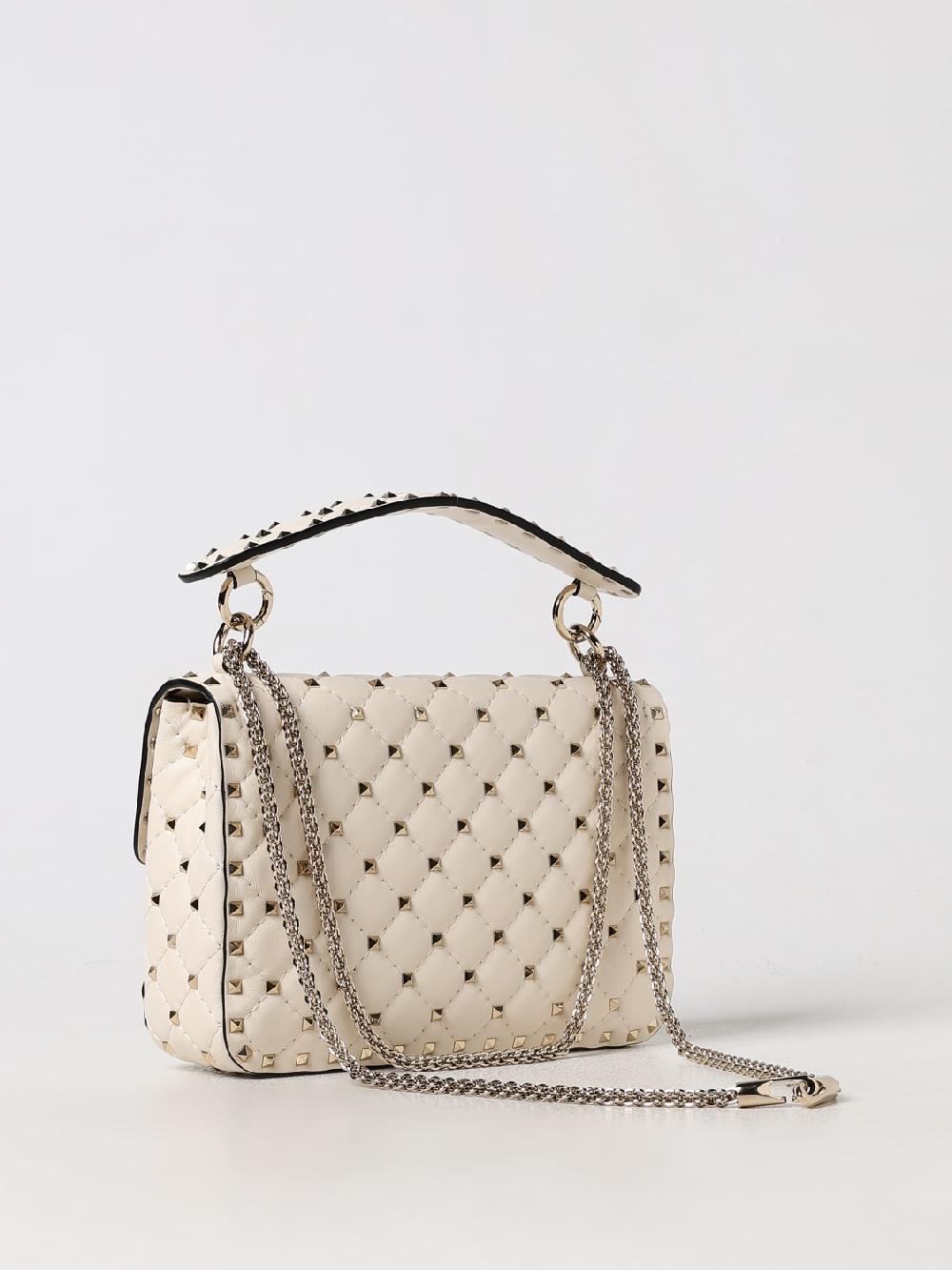 Giglio Borsa Rockstud Spike Valentino Garavani In Nappa Matelassè