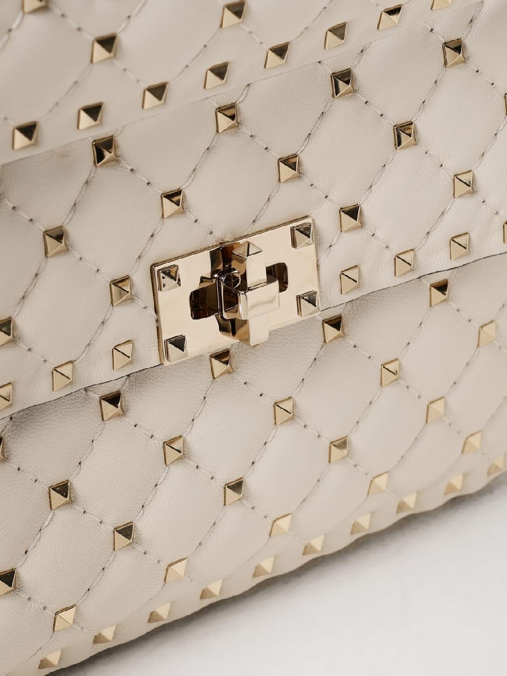 Giglio Borsa Rockstud Spike Valentino Garavani In Nappa Matelassè