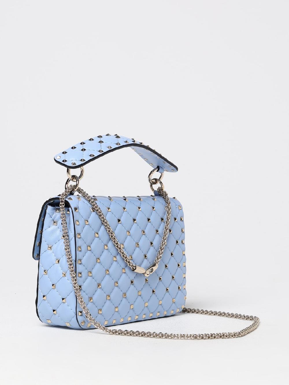 Giglio Borsa Rockstud Spike Valentino Garavani In Nappa Matelassè