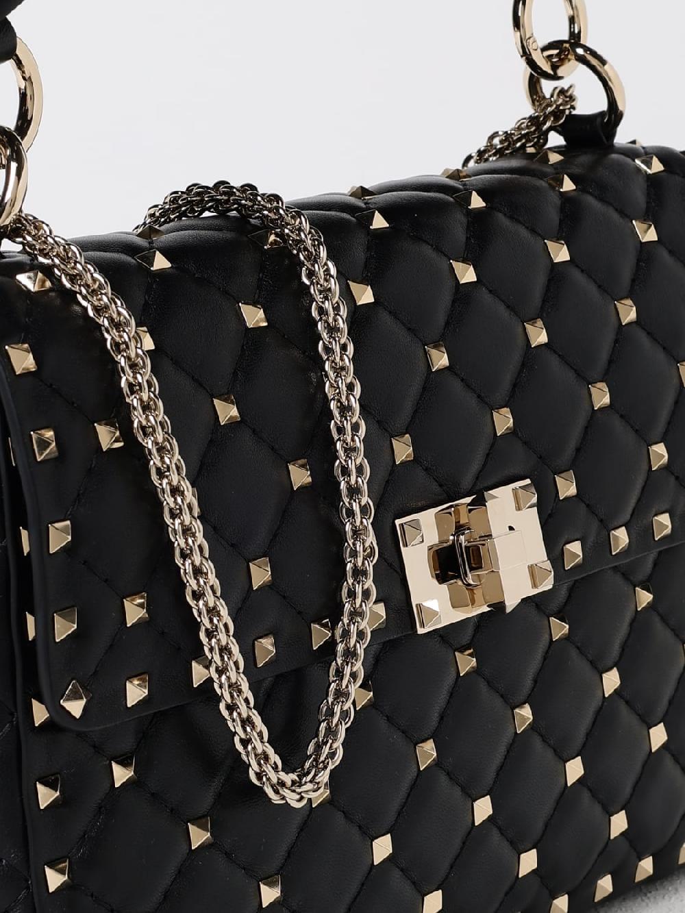Giglio Borsa Rockstud Spike Valentino Garavani In Nappa Matelassè
