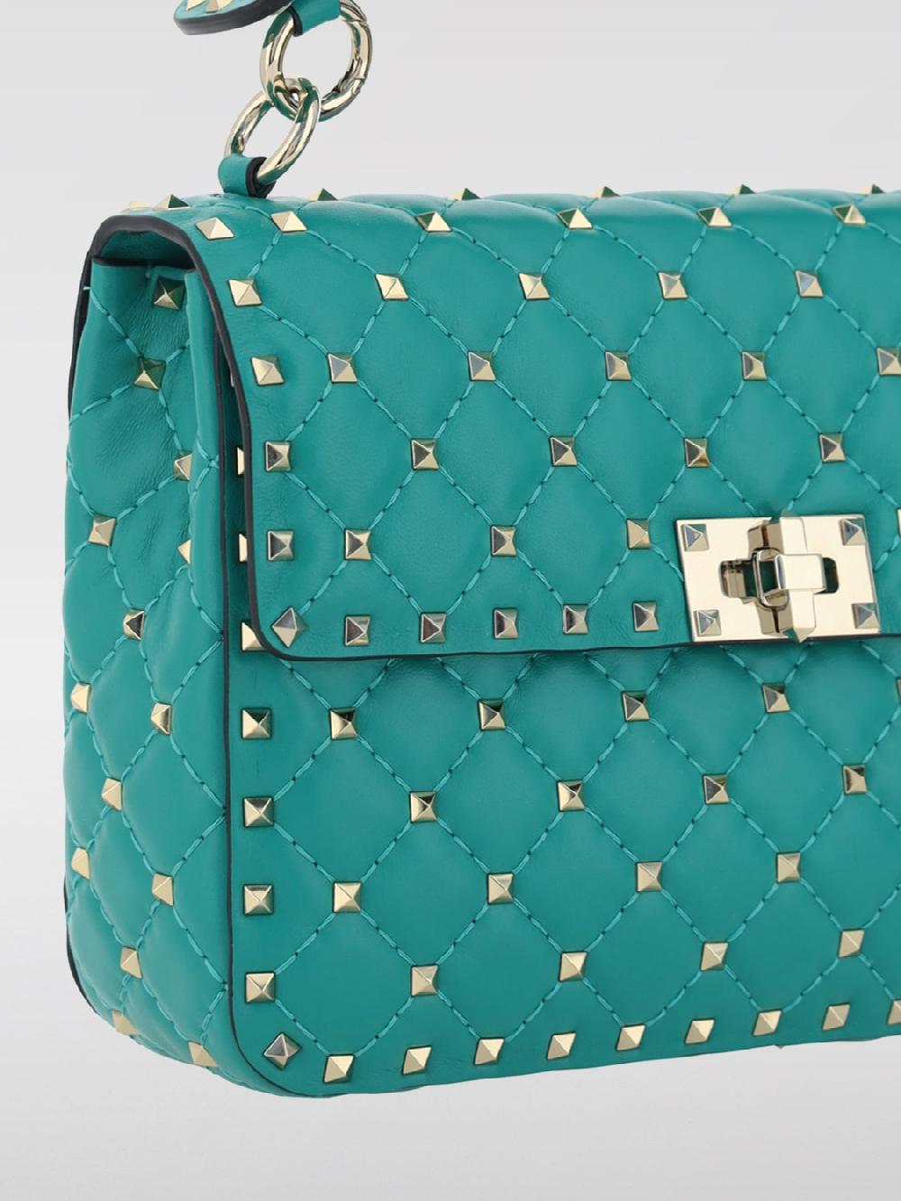 Giglio Borsa Rockstud Spike Valentino Garavani In Nappa Matelassè