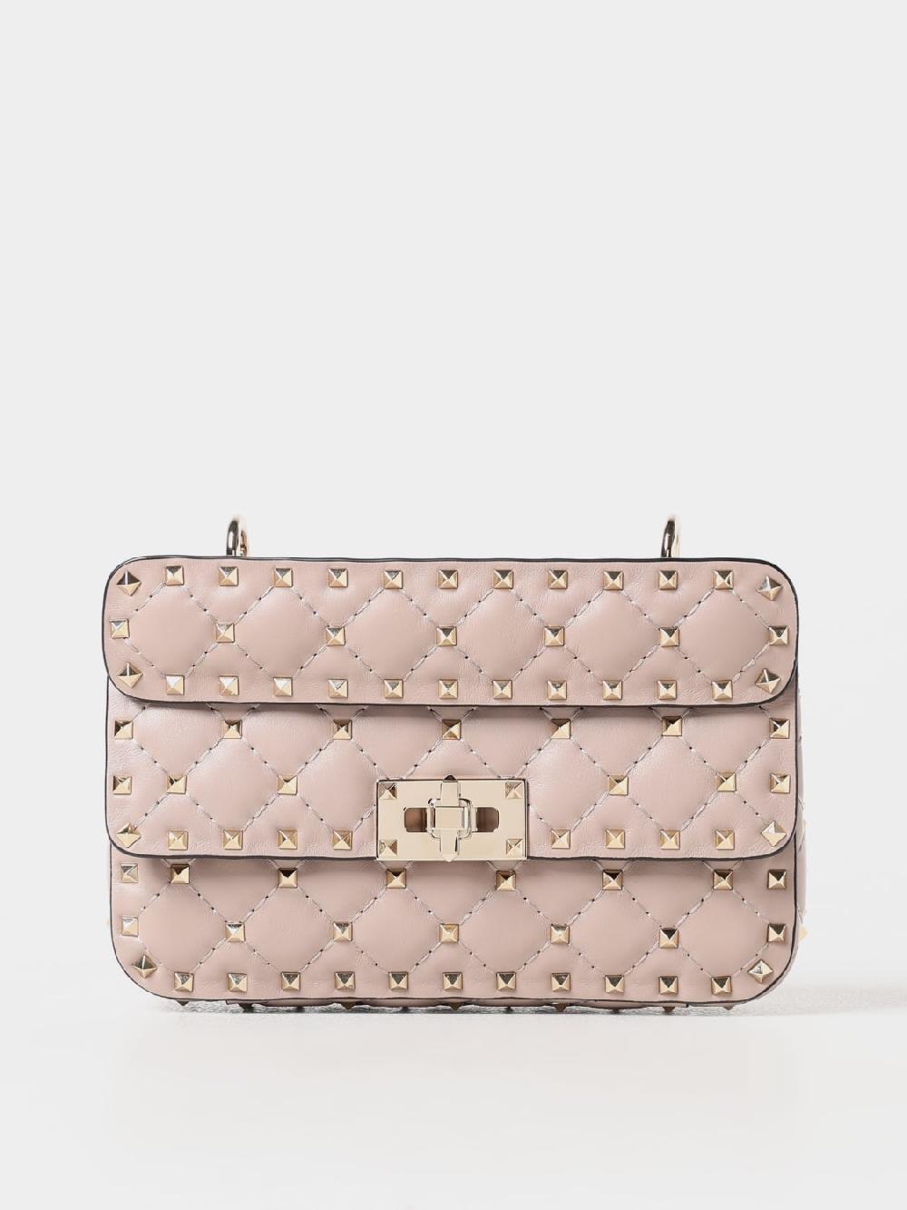Giglio Borsa Rockstud Spike Valentino Garavani in nappa matelassè