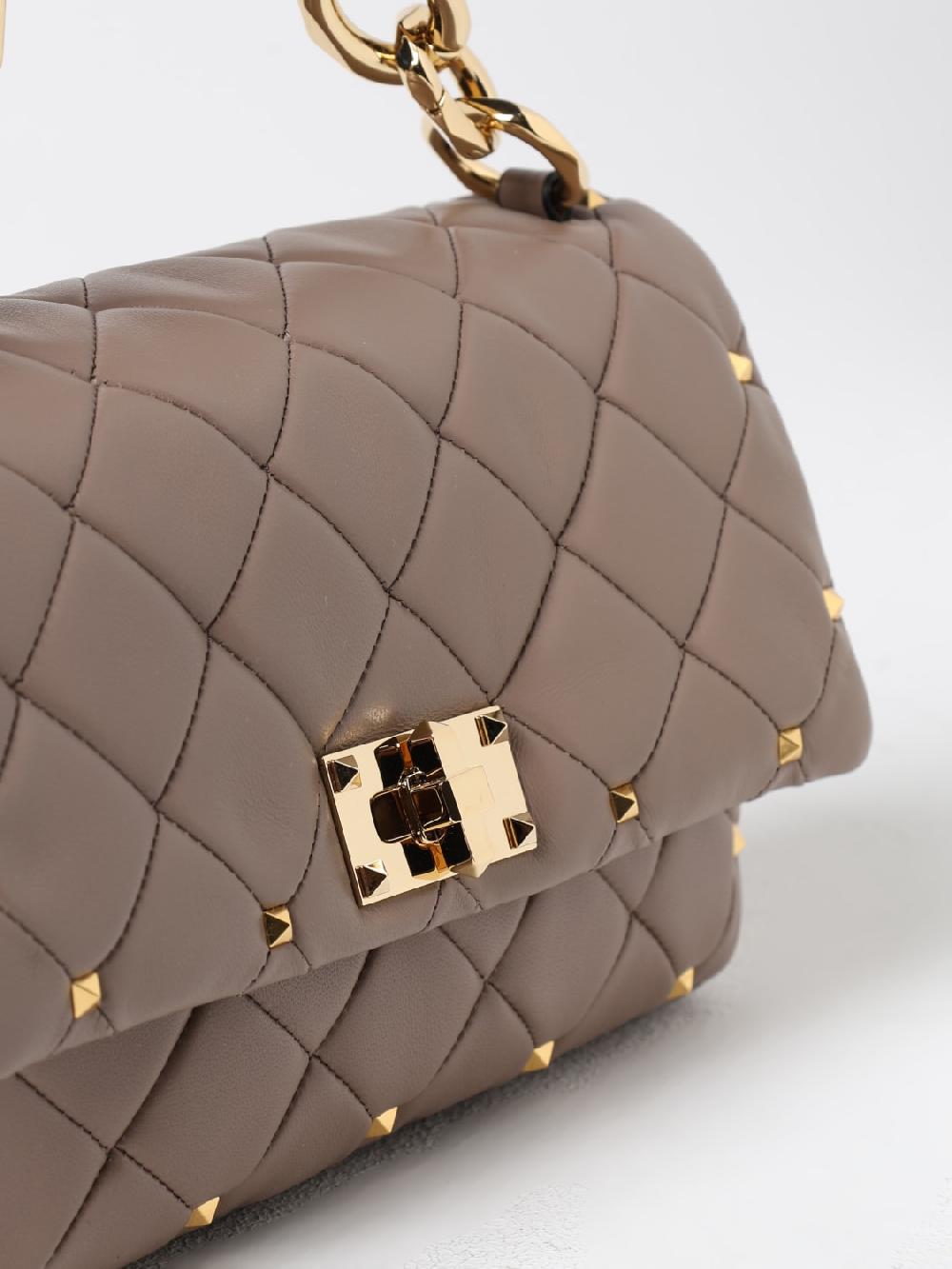 Giglio Borsa Rockstud Valentino Garavani In Nappa Matelassè