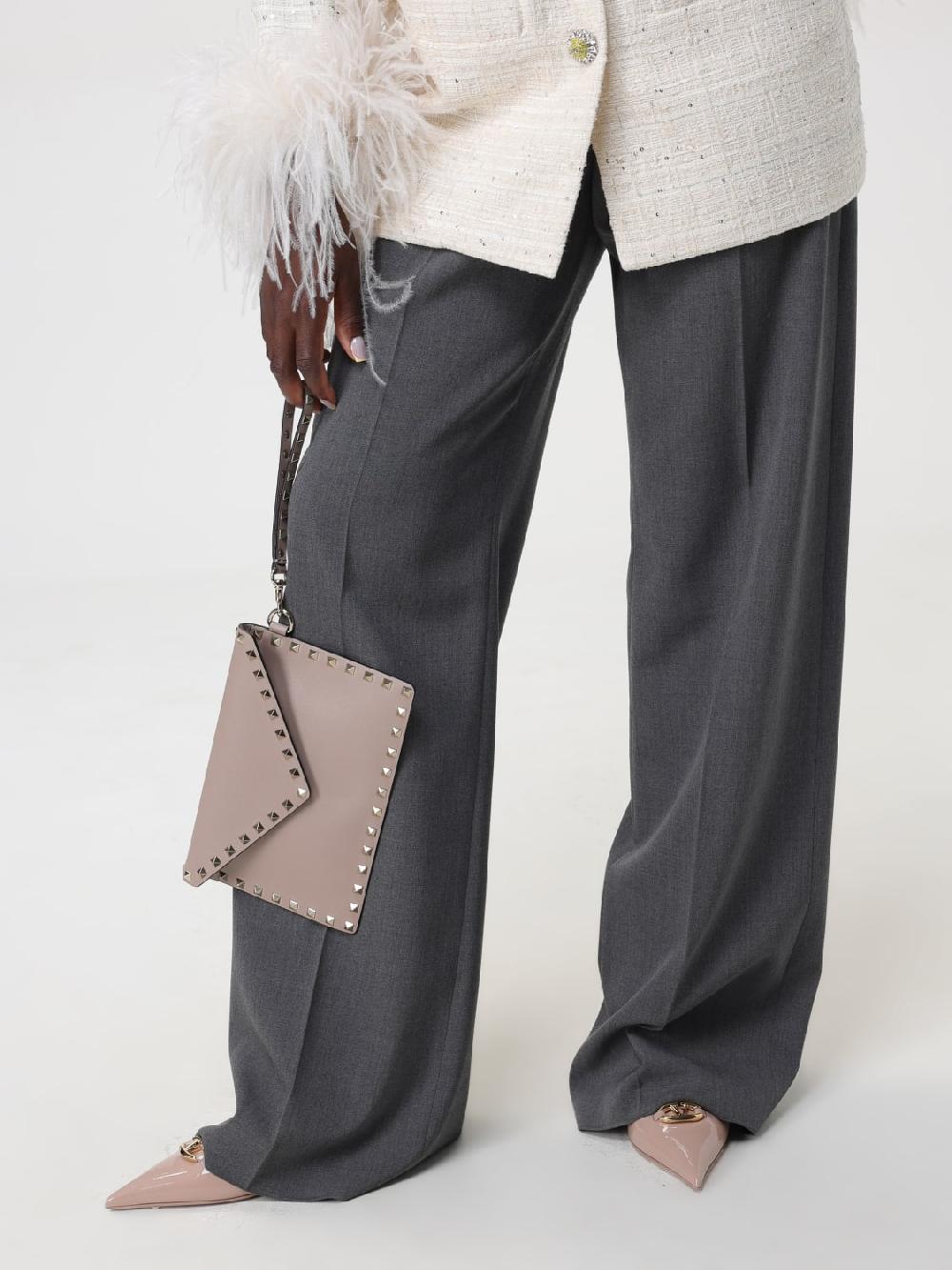 Giglio Borsa Rockstud Valentino Garavani In Pelle A Grana Naturale