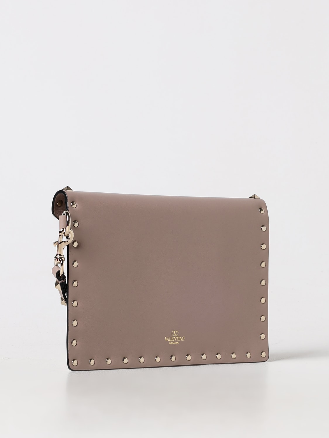 Giglio Borsa Rockstud Valentino Garavani In Pelle A Grana Naturale