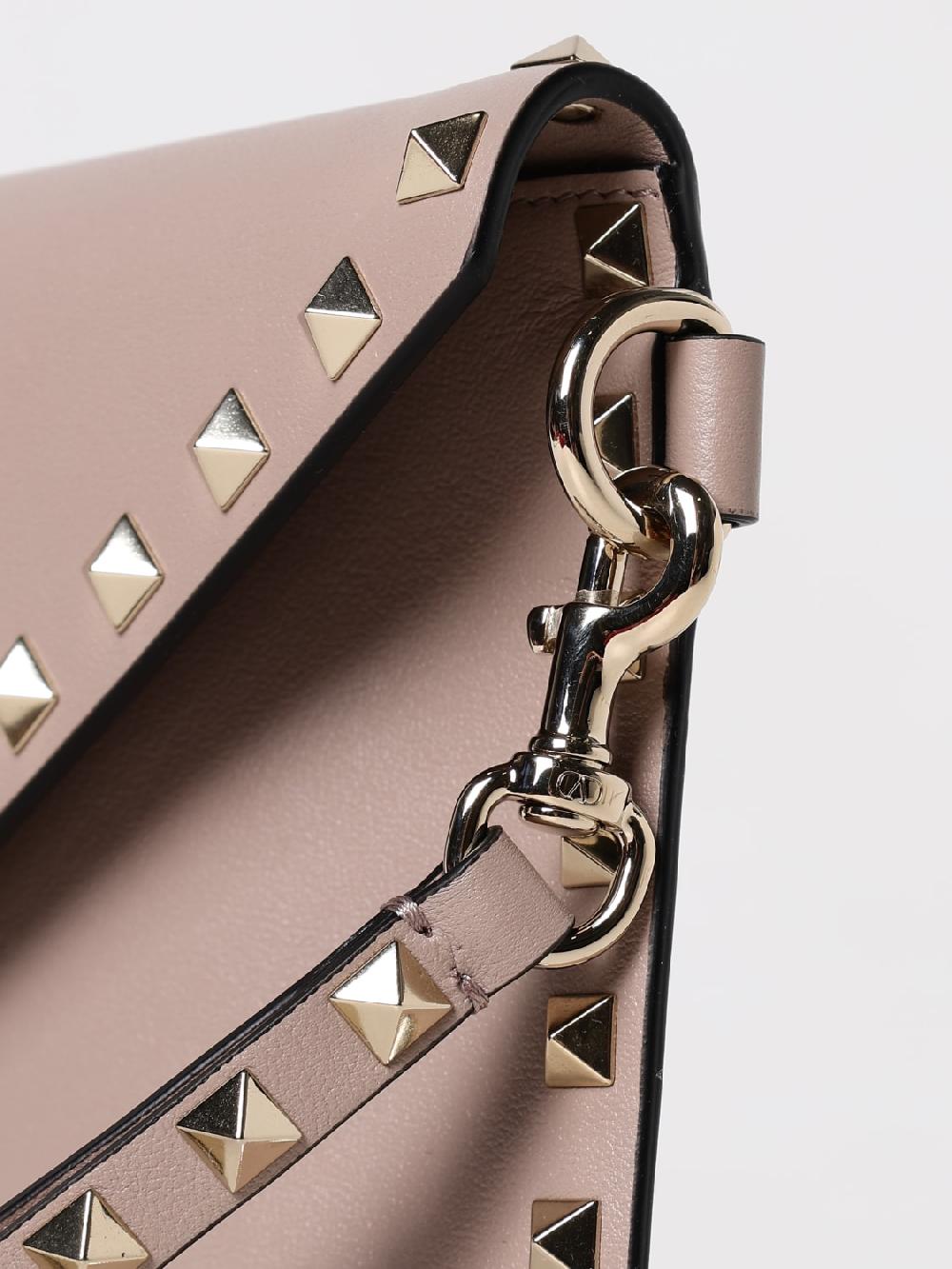 Giglio Borsa Rockstud Valentino Garavani In Pelle A Grana Naturale