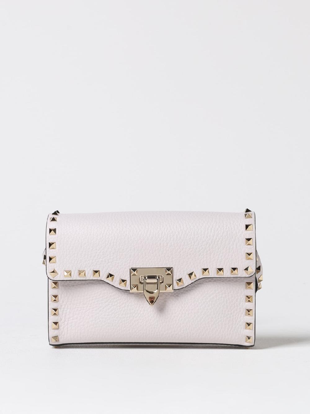 Giglio Borsa Rockstud Valentino Garavani in pelle a grana