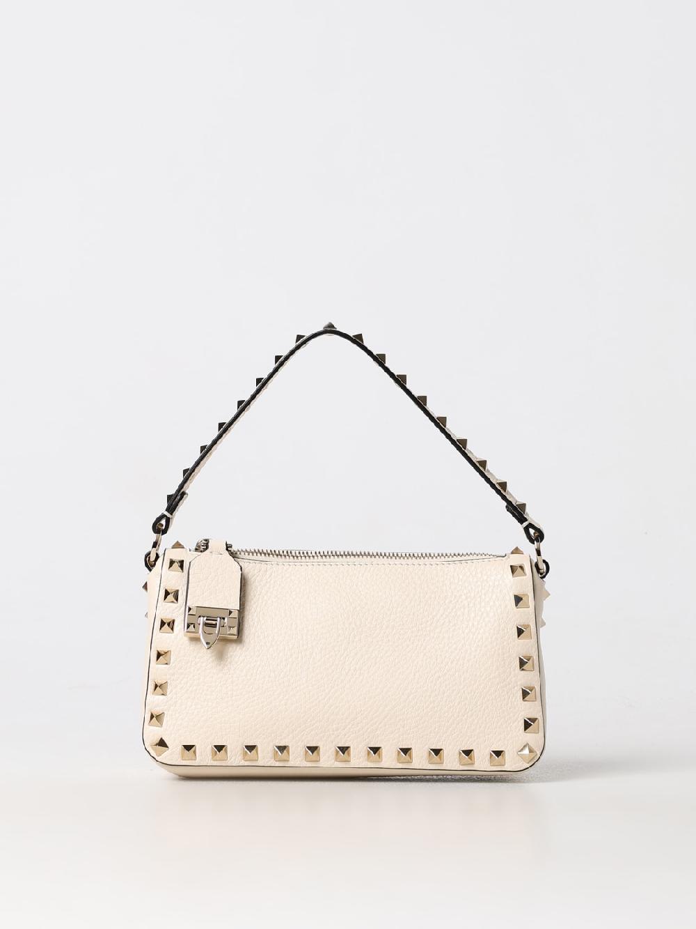 Giglio Borsa Rockstud Valentino Garavani in pelle a grana