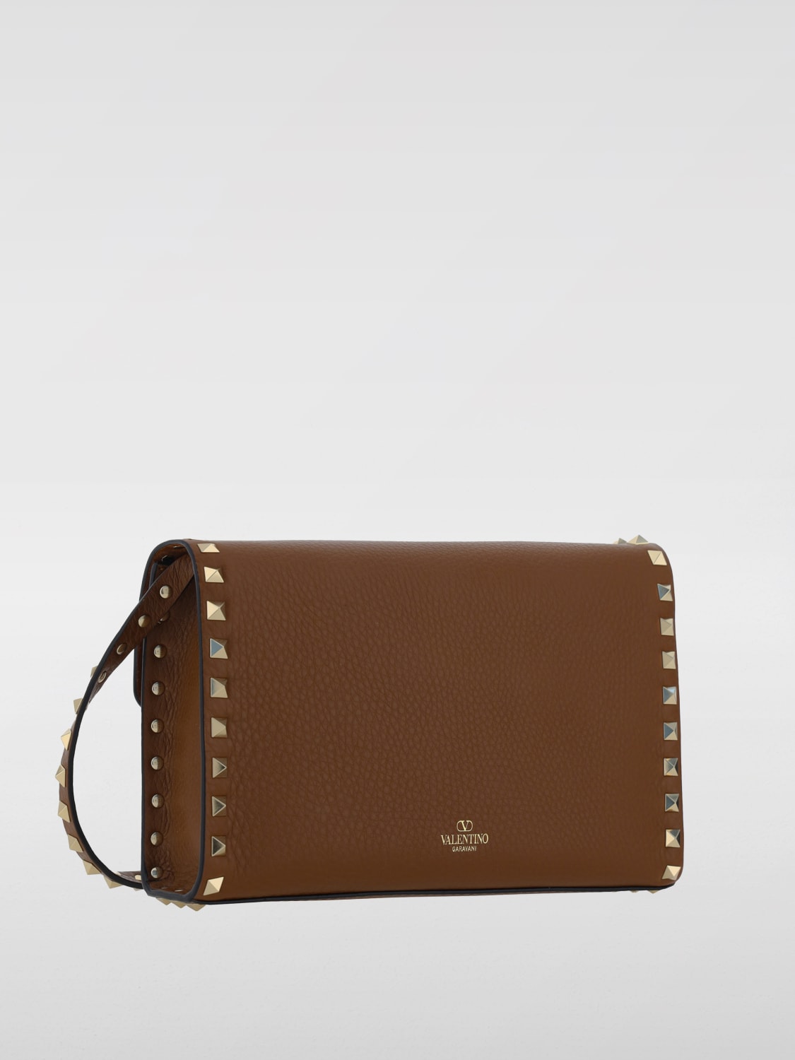 Giglio Borsa Rockstud Valentino Garavani In Pelle A Grana