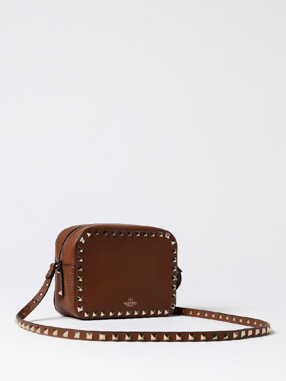 Giglio Borsa Rockstud Valentino Garavani In Pelle A Grana