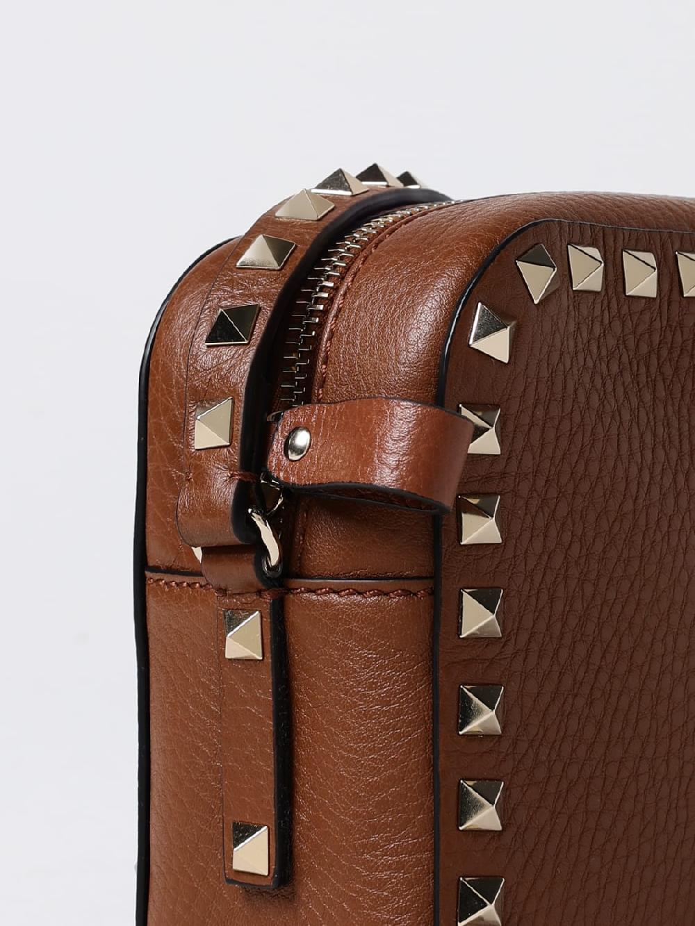 Giglio Borsa Rockstud Valentino Garavani In Pelle A Grana