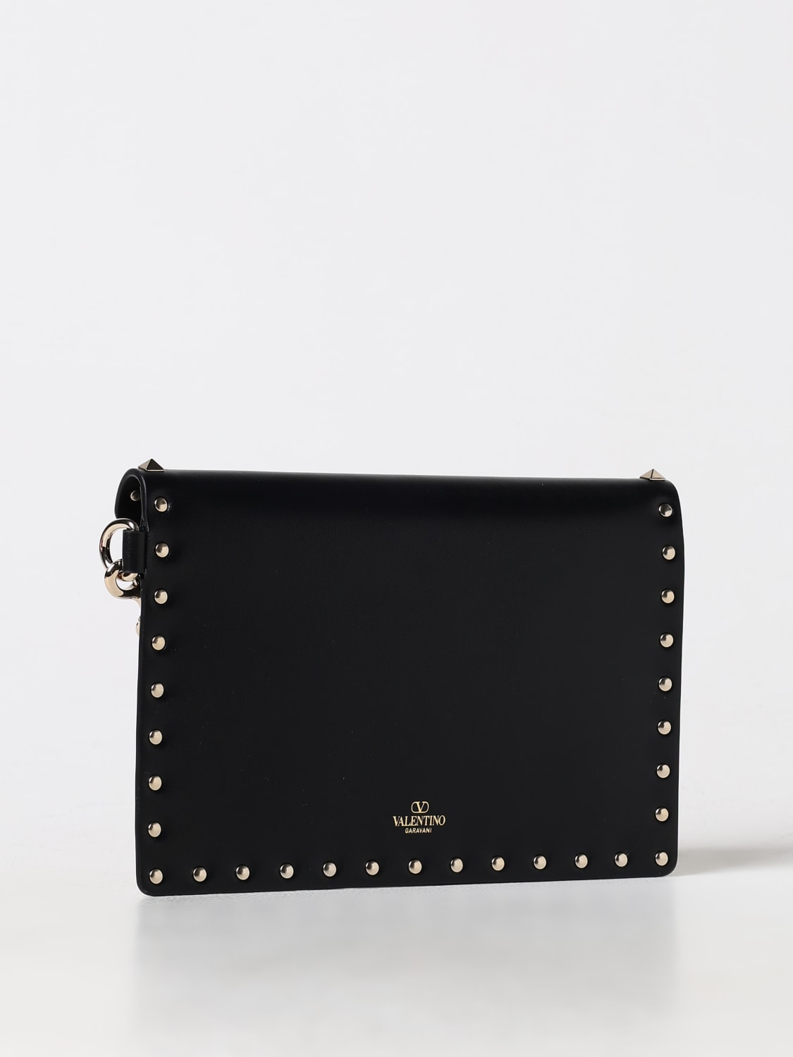 Giglio Borsa Rockstud Valentino Garavani In Pelle A Grana Naturale