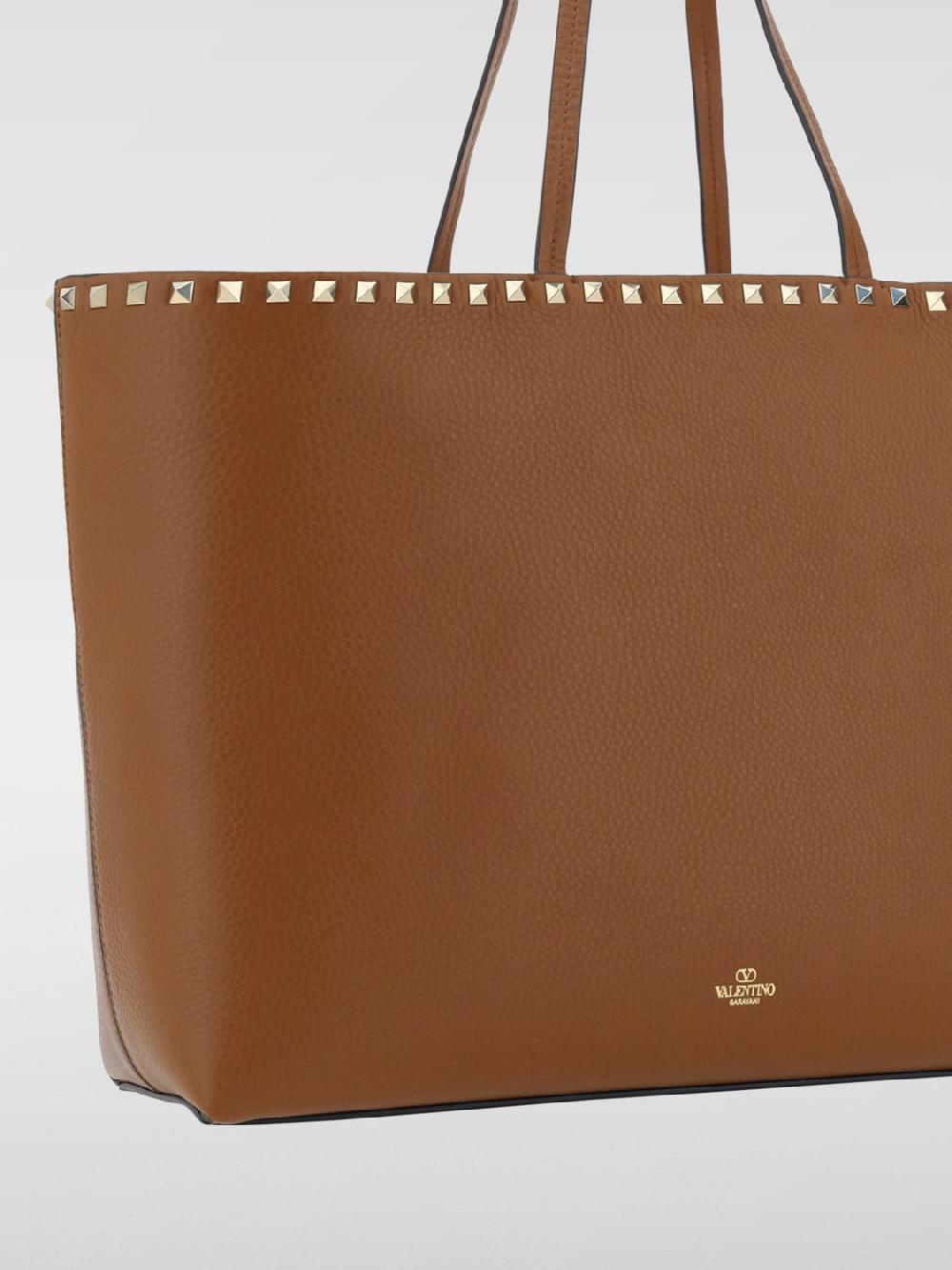Giglio Borsa Rockstud Valentino Garavani In Pelle A Grana