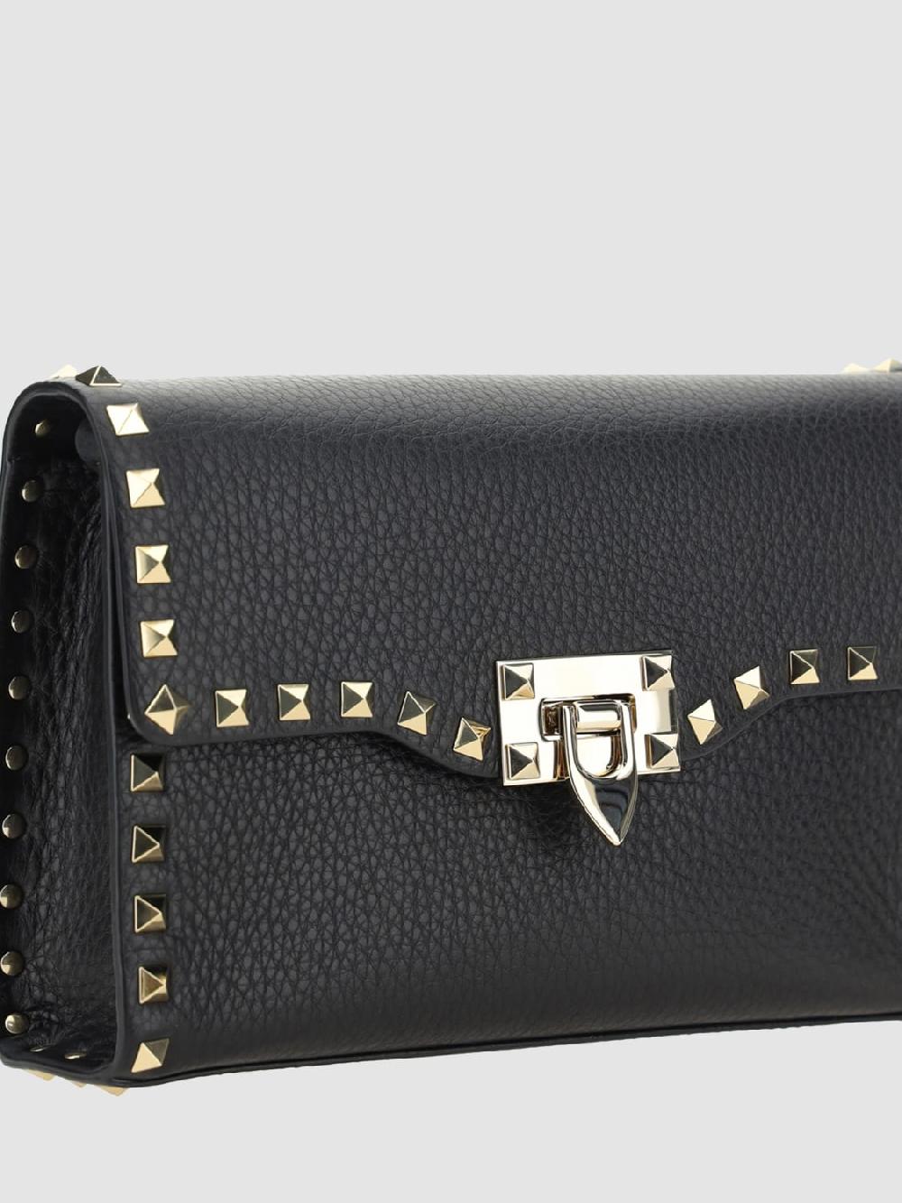 Giglio Borsa Rockstud Valentino Garavani In Pelle A Grana