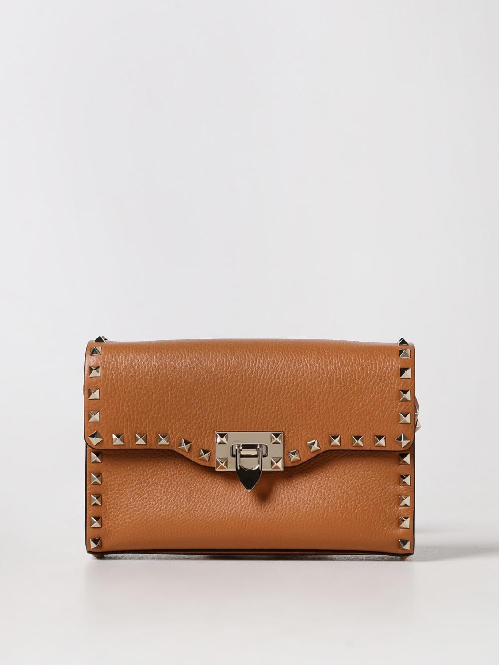 Giglio Borsa Rockstud Valentino Garavani in pelle a grana