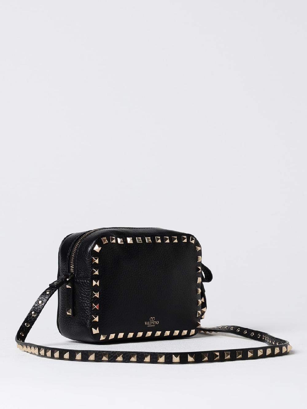 Giglio Borsa Rockstud Valentino Garavani In Pelle A Grana