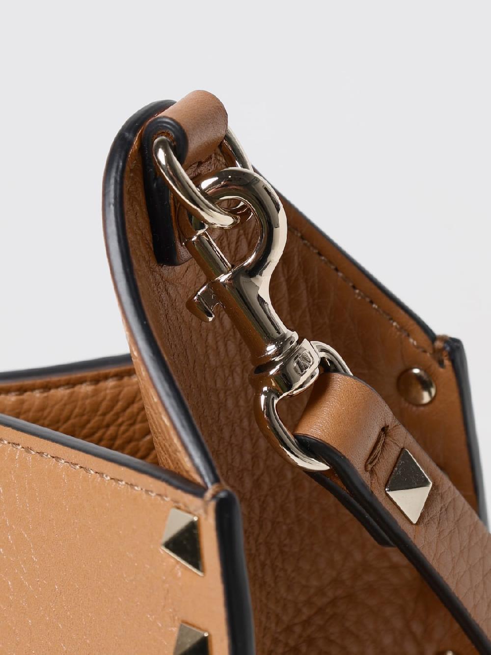 Giglio Borsa Rockstud Valentino Garavani In Pelle A Grana