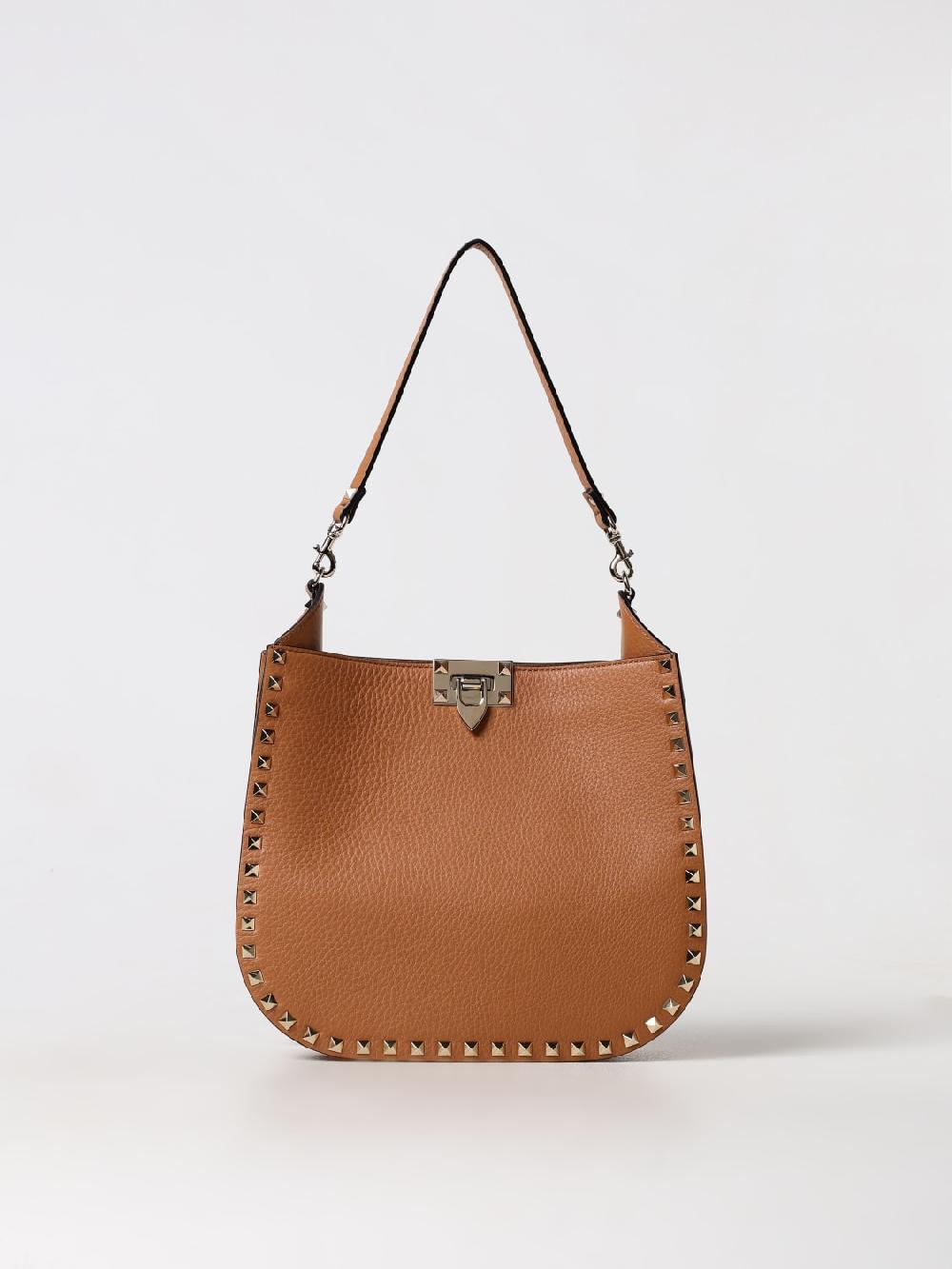 Giglio Borsa Rockstud Valentino Garavani in pelle a grana