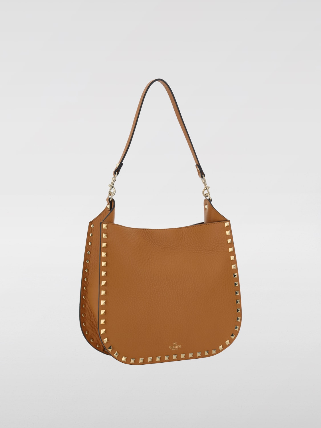 Giglio Borsa Rockstud Valentino Garavani In Pelle A Grana