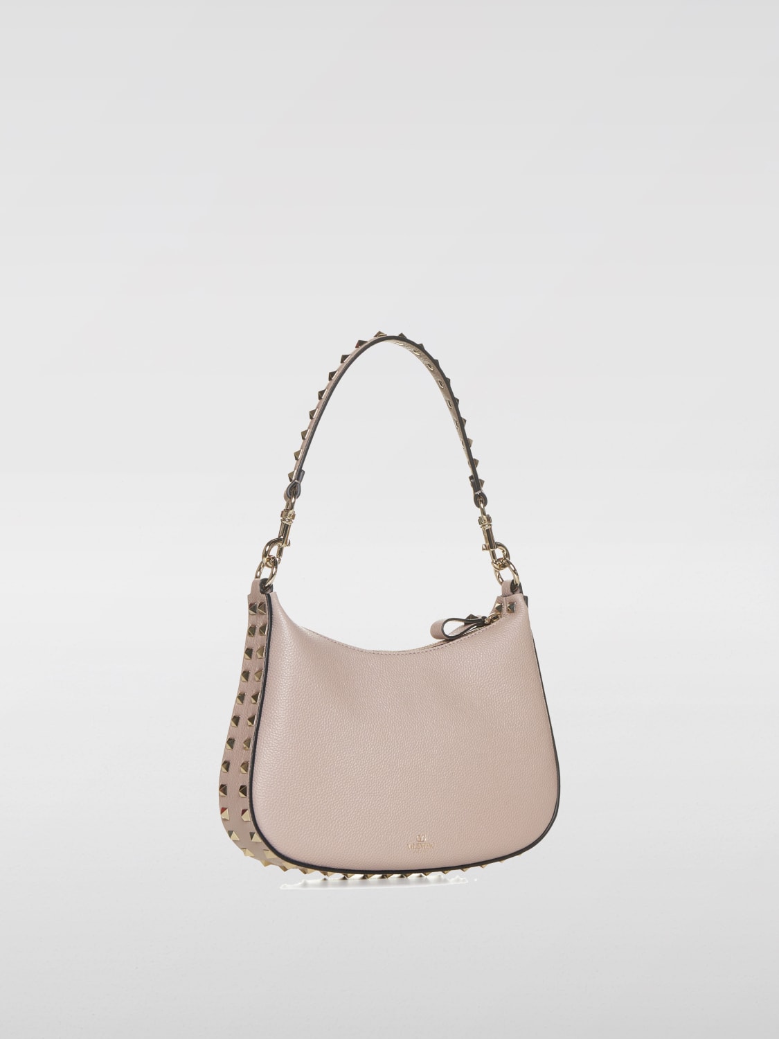 Giglio Borsa Rockstud Valentino Garavani In Pelle A Micro Grana