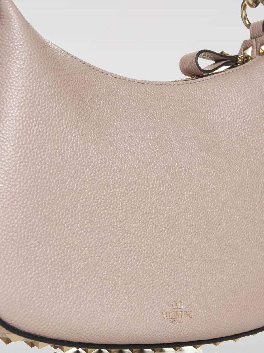 Giglio Borsa Rockstud Valentino Garavani In Pelle A Micro Grana