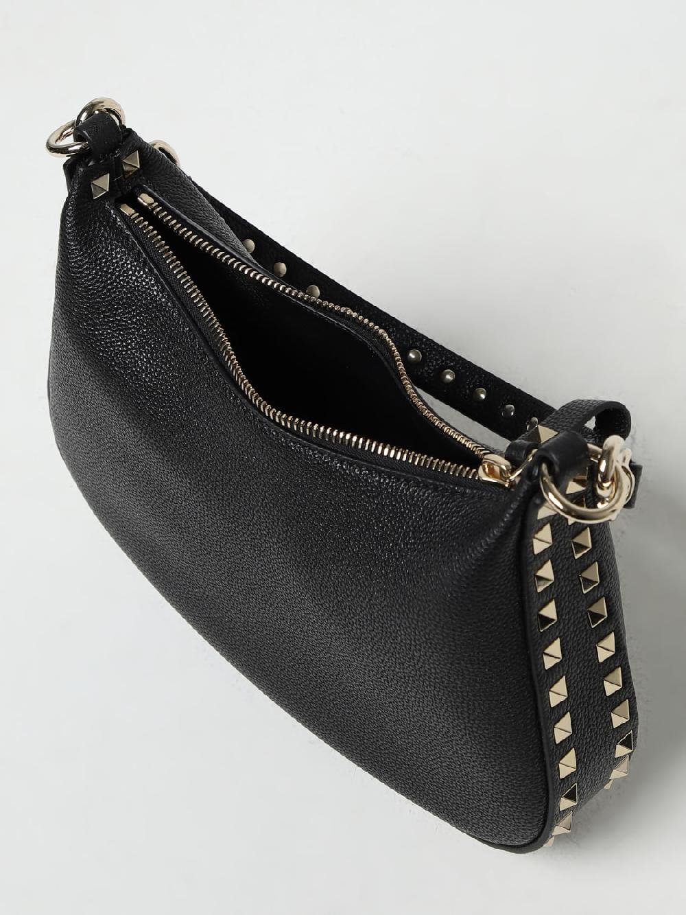 Giglio Borsa Rockstud Valentino Garavani In Pelle A Micro Grana