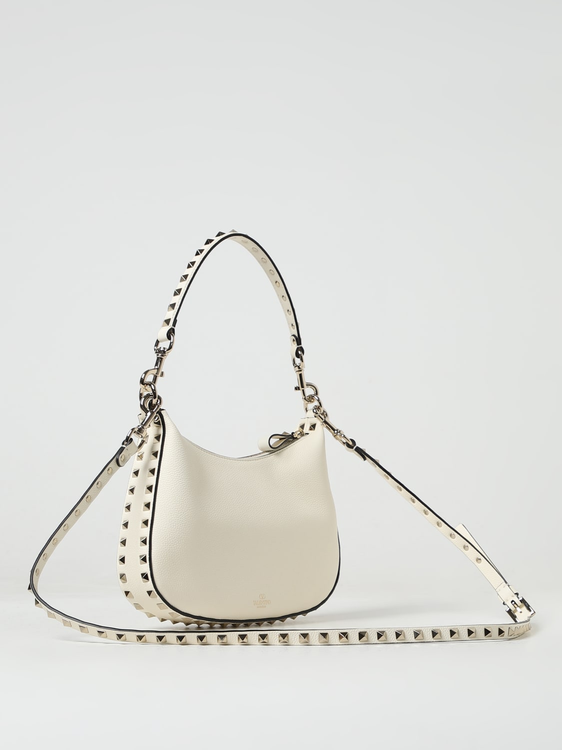 Giglio Borsa Rockstud Valentino Garavani In Pelle A Micro Grana