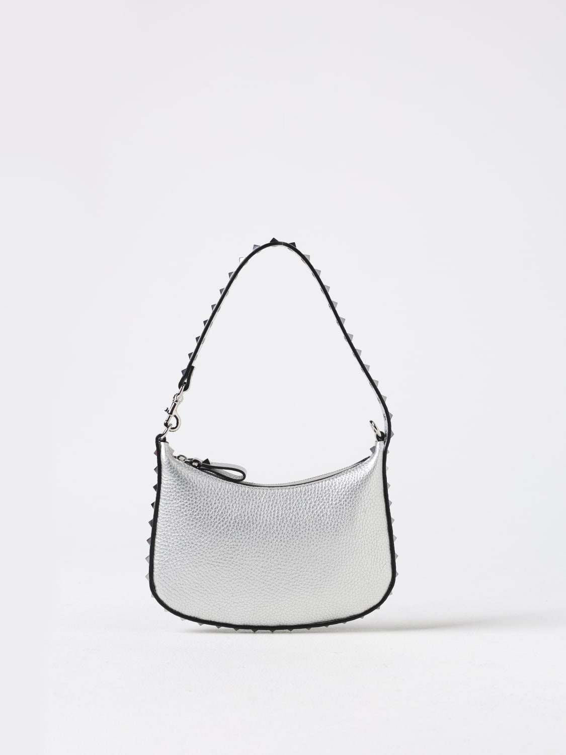 Giglio Borsa Rockstud Valentino Garavani in pelle laminata a grana